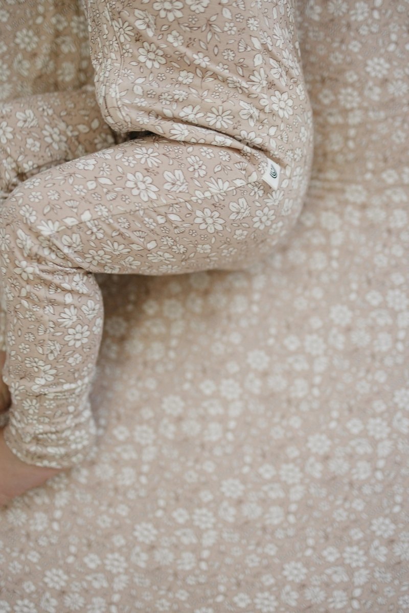 Little Joy Co. Dainty Ditsy Bamboo Zippy Romper Premium Soft 220 GSM - Everetts Place Boutique - 