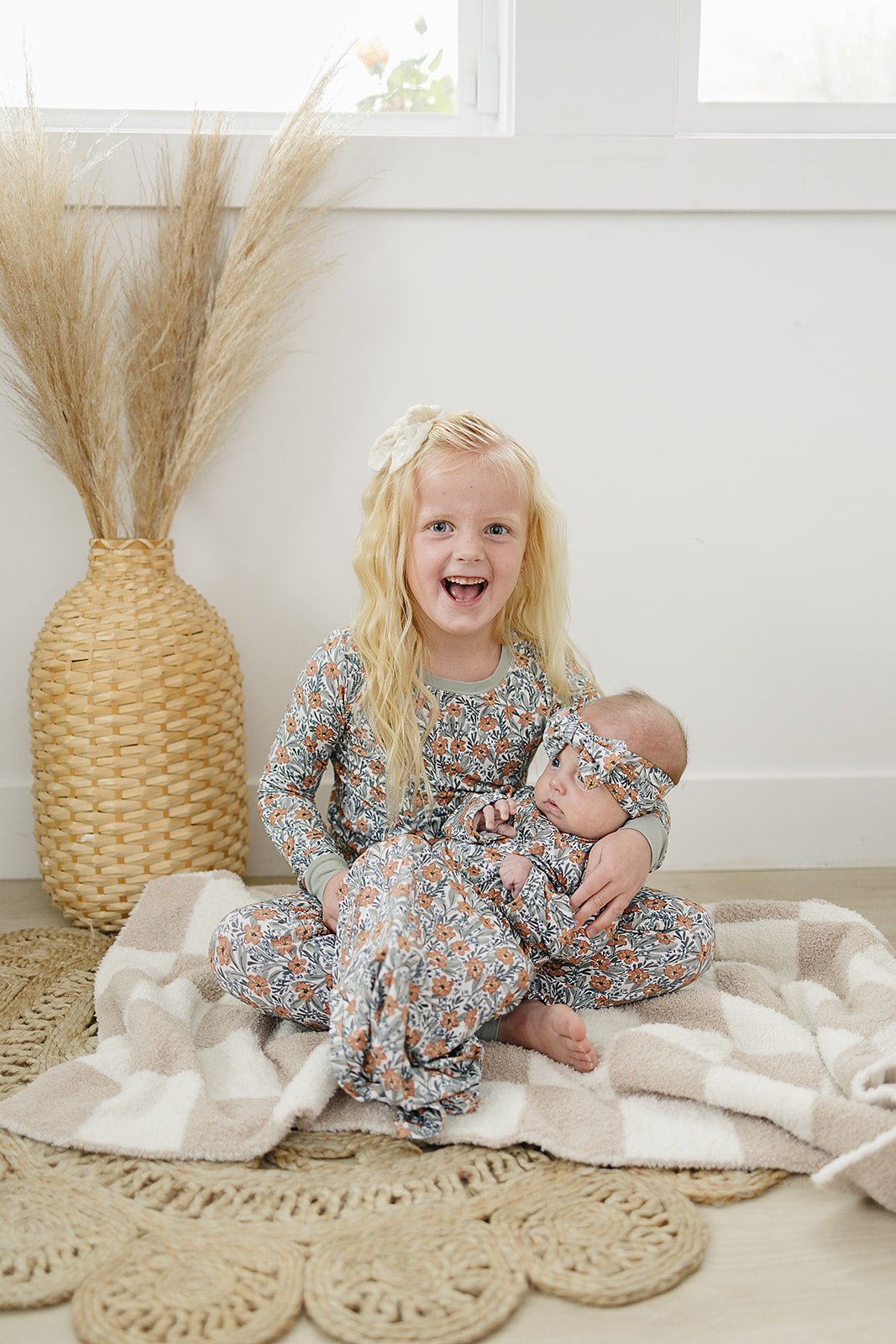 Mebie Baby Dainty Meadow Bamboo Cozy Sleep Set For Babies And Toddlers - 