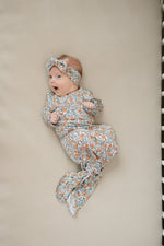 Mebie Baby Dainty Meadow Bamboo Knot Gown - 