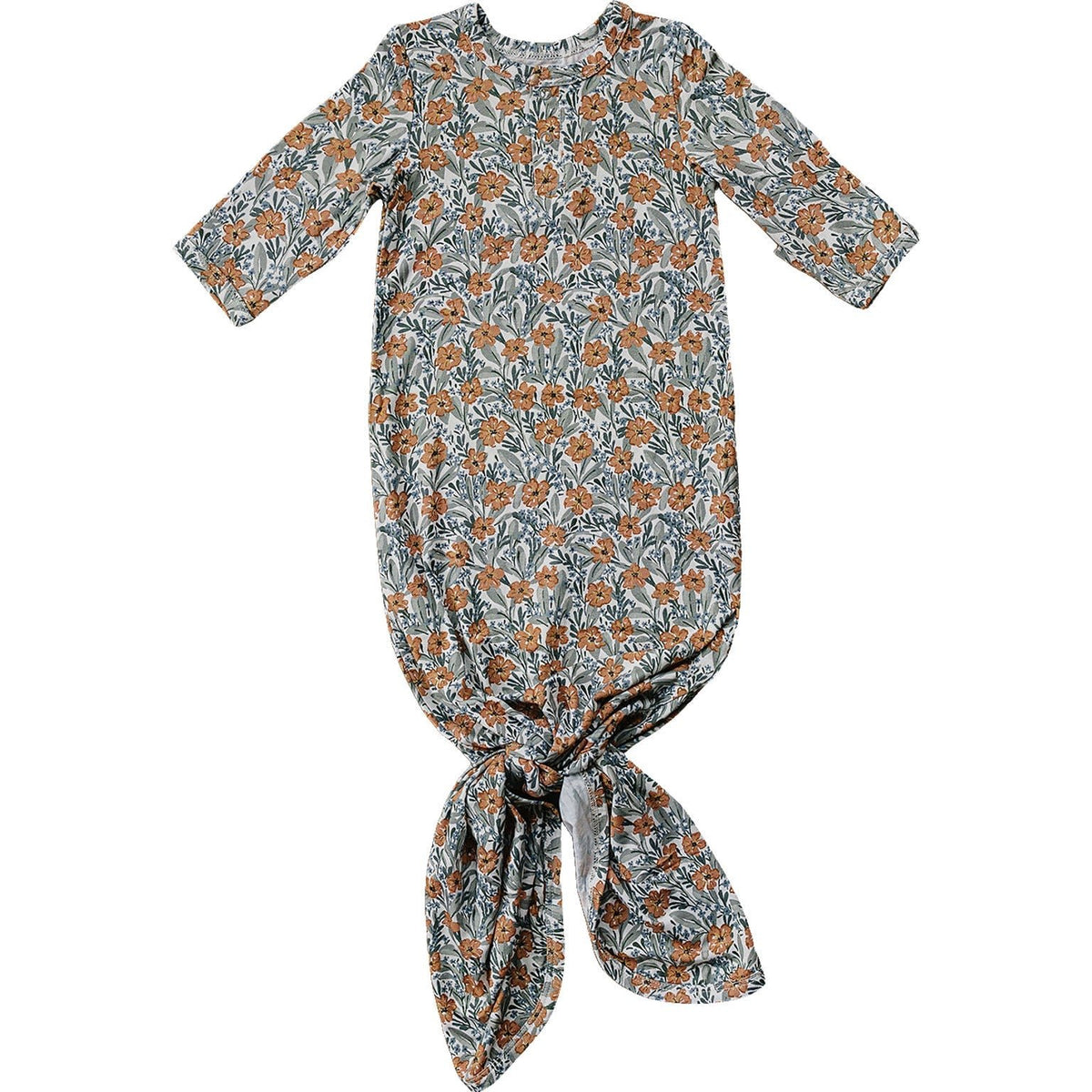 Dainty Meadow Bamboo Knot Gown - Textile, One-piece garment, Day Dress, Baby & Toddler Clothing, Pattern | Everetts Place