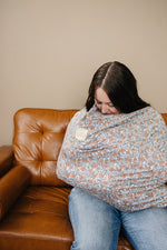 Mebie Baby Dainty Meadow Bamboo Multi Use Baby Cover For Nursing Car Seat Stroller - 