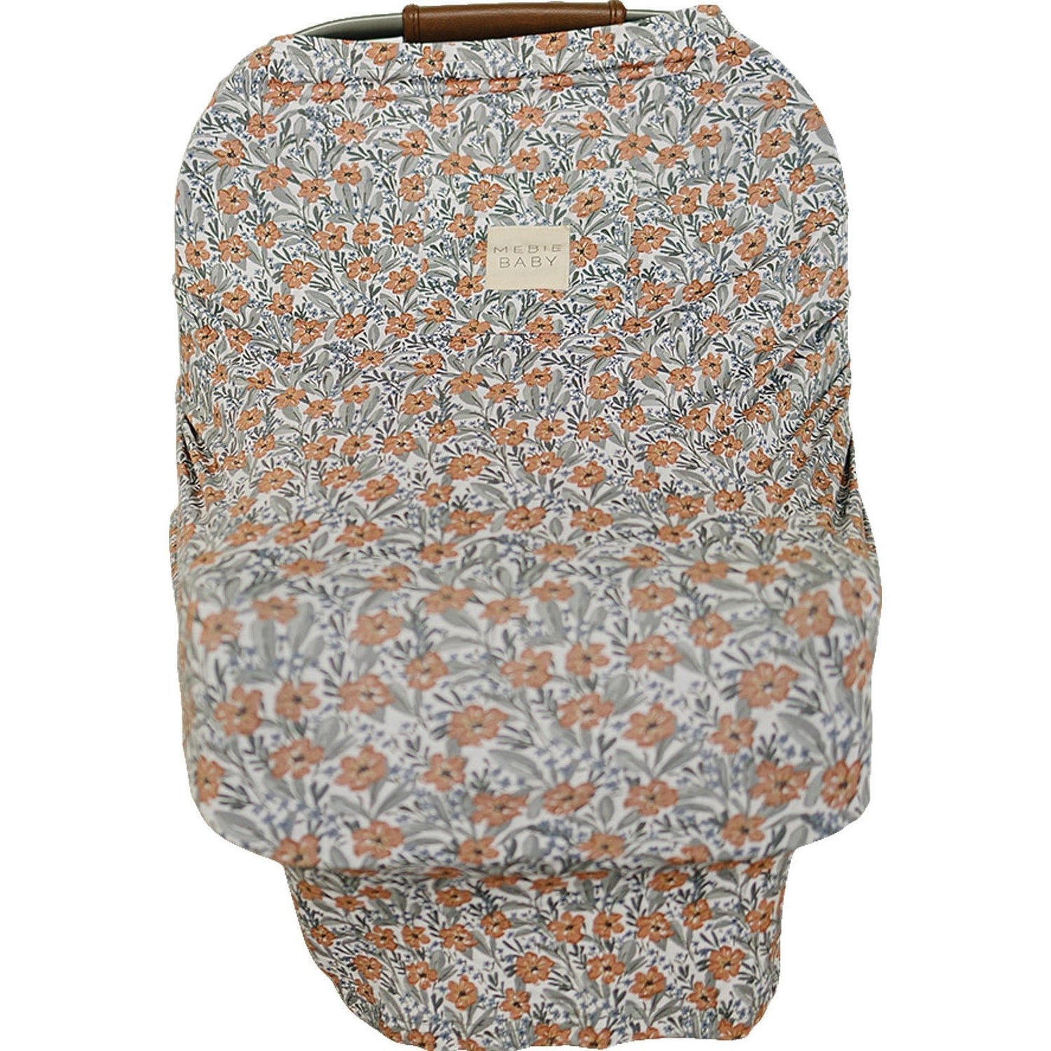 Mebie Baby Dainty Meadow Bamboo Multi Use Baby Cover For Nursing Car Seat Stroller - 