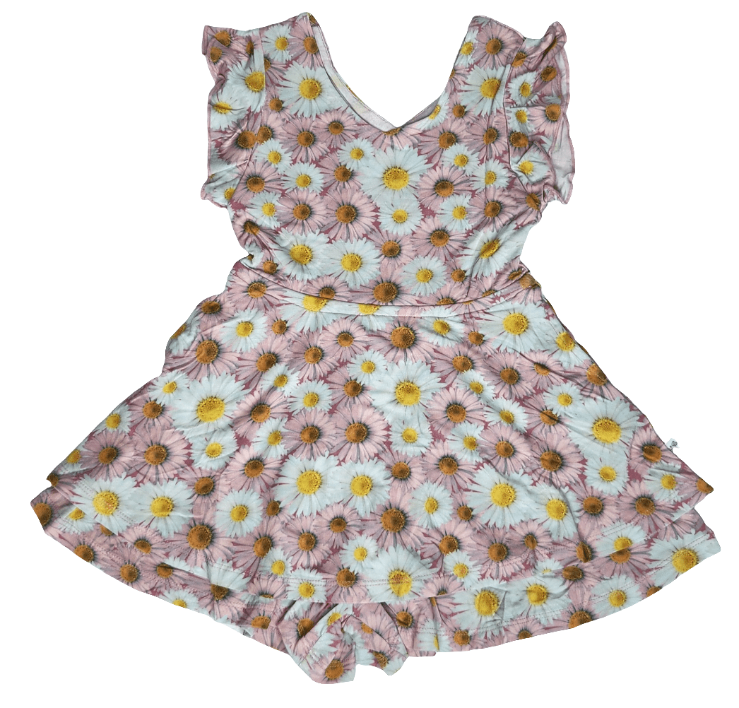 Dragonfly Dreams Bamboo Daisy Blooms Skort Romper