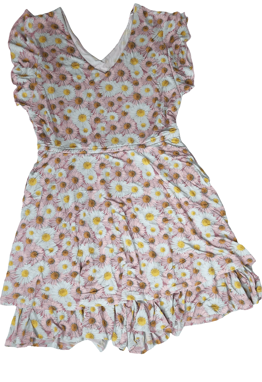 Dragonfly Dreams Bamboo Daisy Blooms Women's Skort Romper