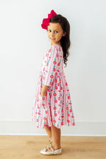Mila & Rose ® Daisy Chain 3/4 Sleeve Pocket Twirl Dress - 