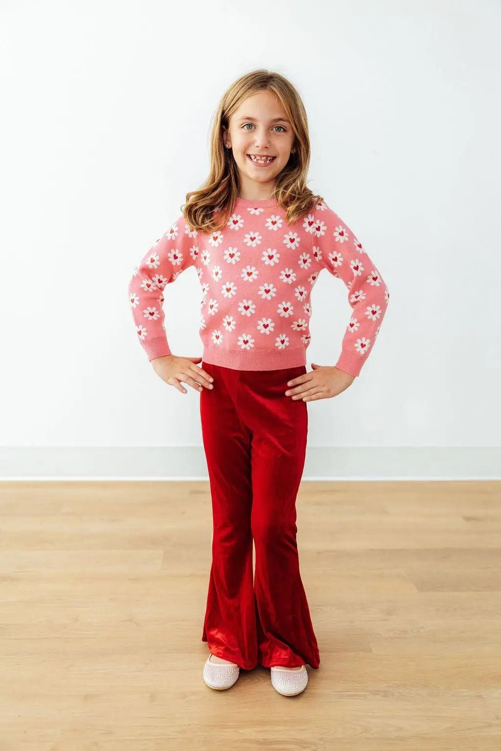 Mila & Rose ® Daisy Delight Sweater by Mila and Rose Cozy Layering Knit Top - 