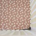 Daisy Dream Muslin Crib Sheet - Textile, Linens, Brown, Creative arts, Polka dot | Everetts Place