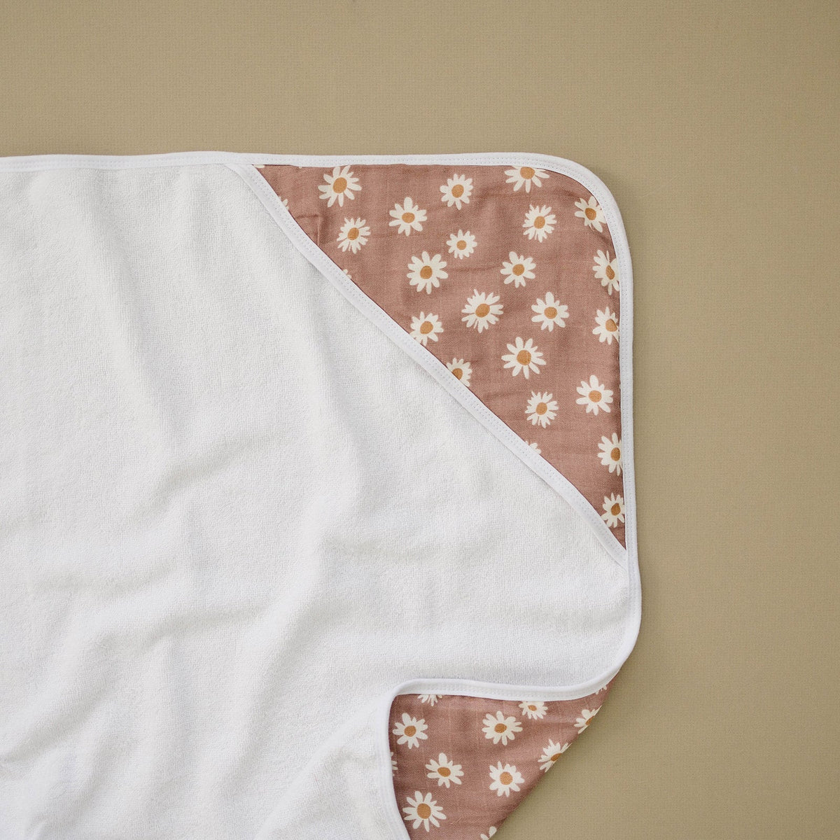 Daisy Dream Muslin Hooded Towel - Textile, Linens, Pink, Creative arts, Craft | Everetts Place