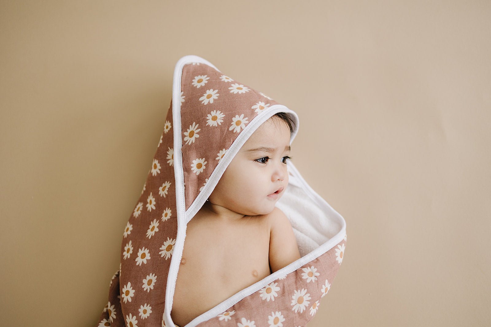 Mebie Baby Daisy Dream Muslin Hooded Towel - 