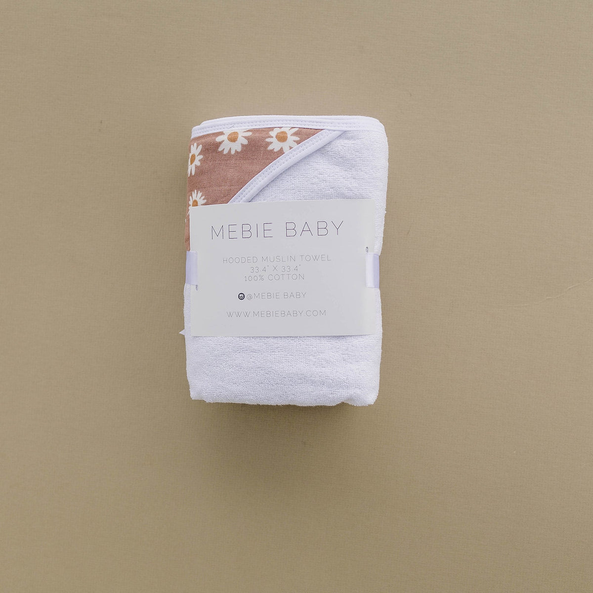Mebie Baby Daisy Dream Muslin Hooded Towel - 