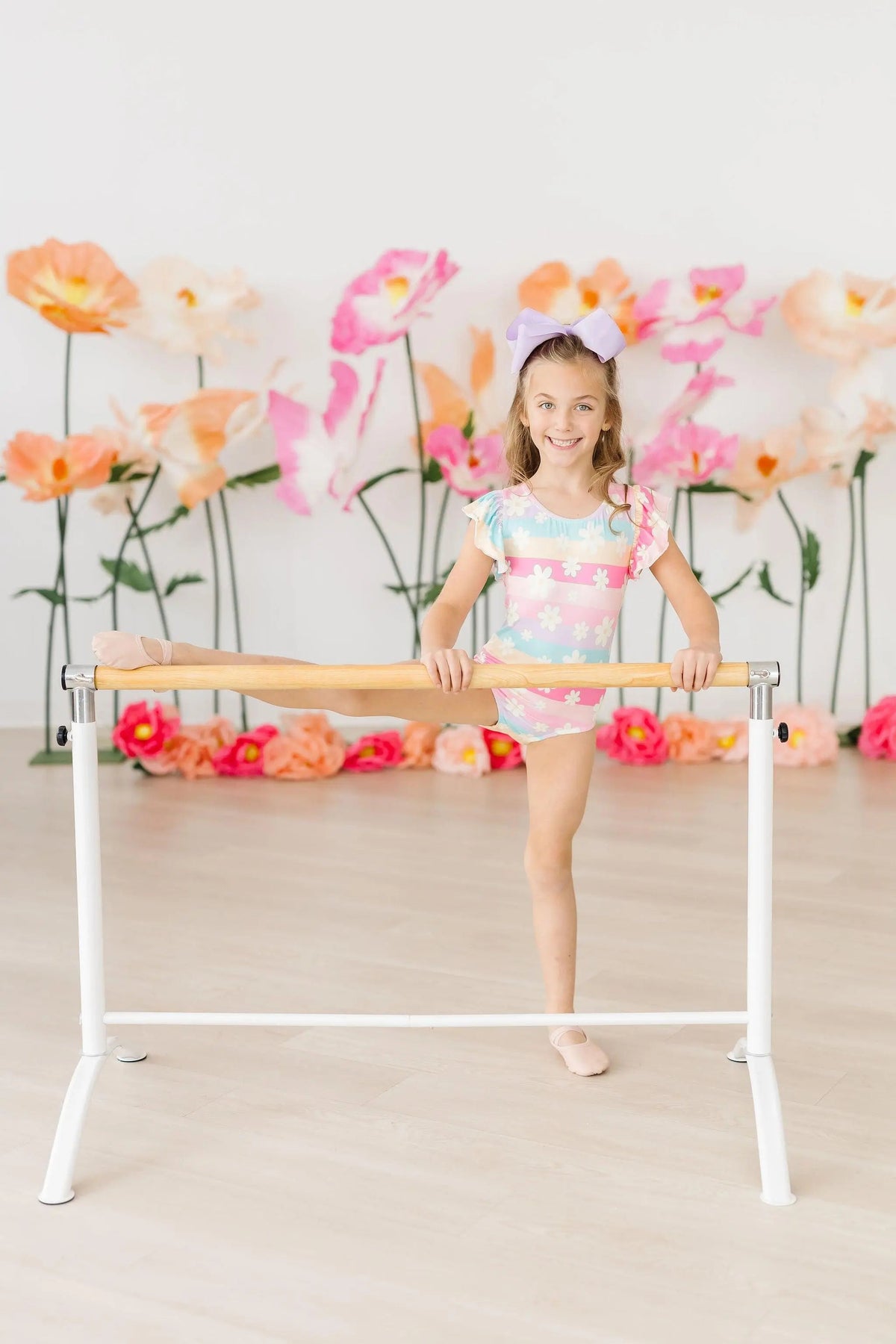 Mila & Rose ® Daisy Dreams S/S Flutter Sleeve Leotard - 
