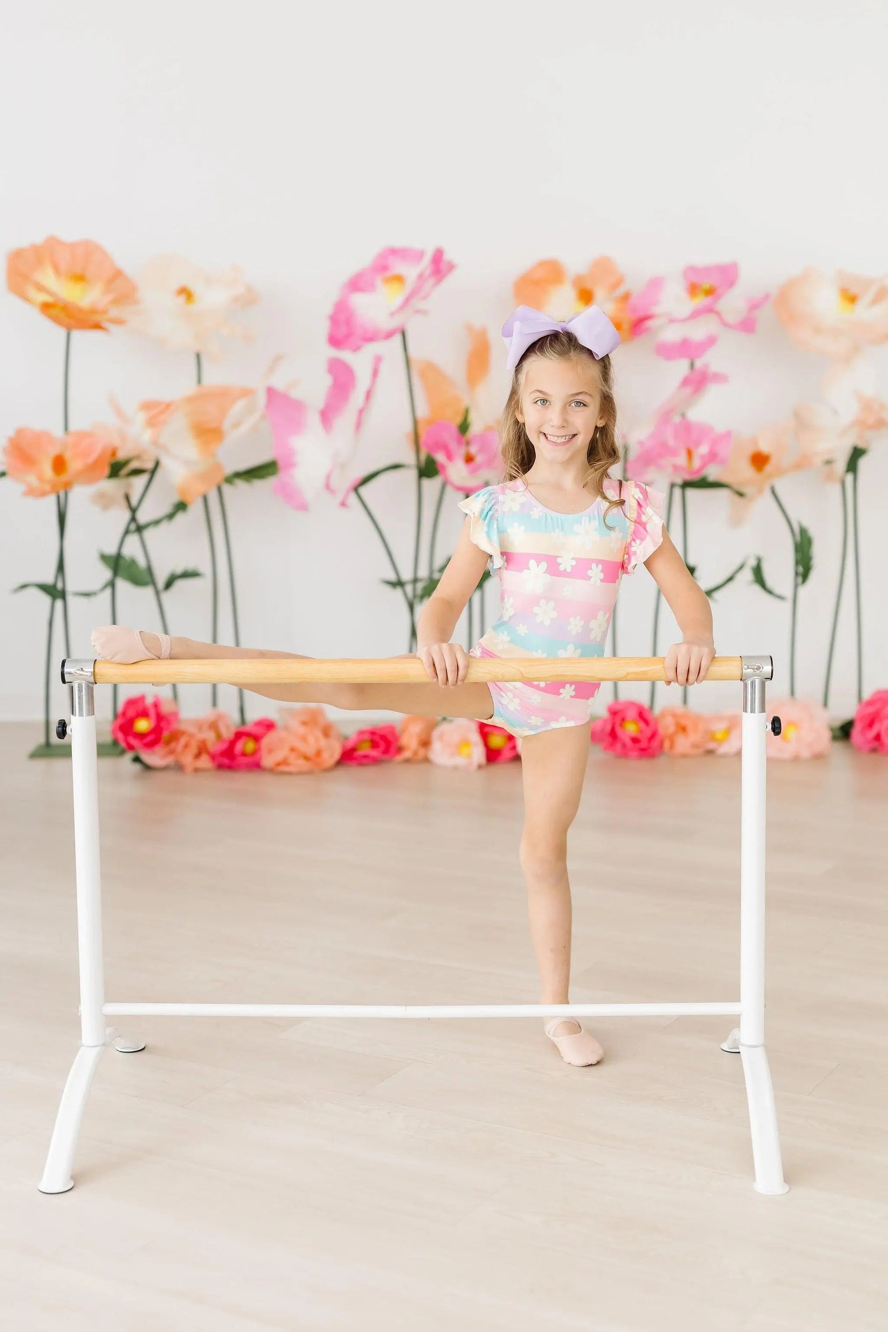 Mila & Rose ® Daisy Dreams S/S Flutter Sleeve Leotard - 