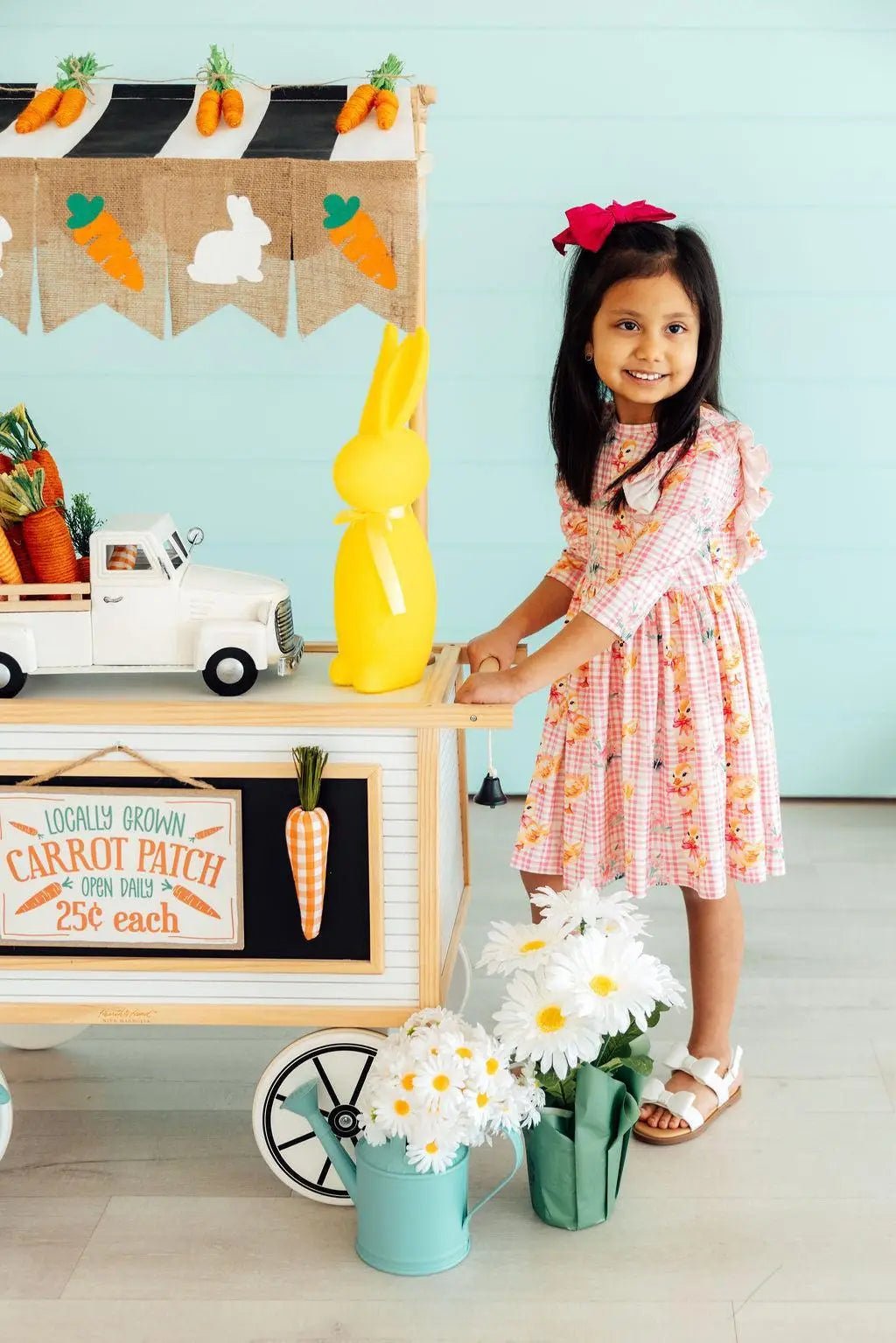 Mila & Rose ® Daisy Ducklings 3/4 Sleeve Ruffle Twirl Dress - 