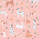 Sweet Bamboo Dalmatian Poodle Puppy Ruffle Footie with Two Way Zipper for Babies - 