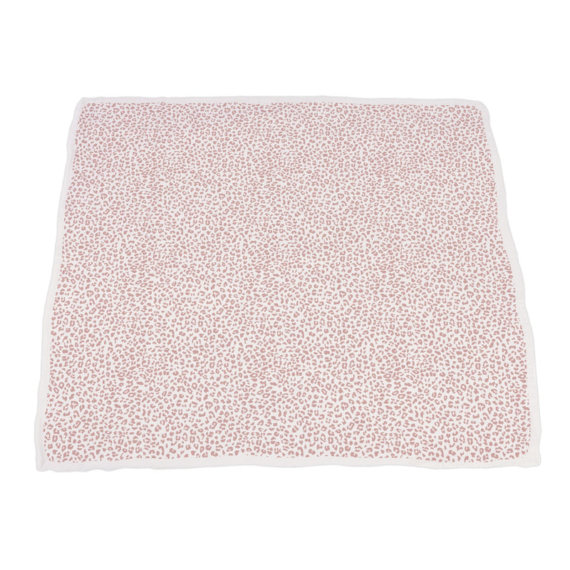 Dancing Flamingo and Little Leopard Newcastle Blanket 100 Percent Natural Bamboo Muslin 47 Inch x 47 Inch Four Layer Soft Breathable Baby Blanket Newcastle Classics