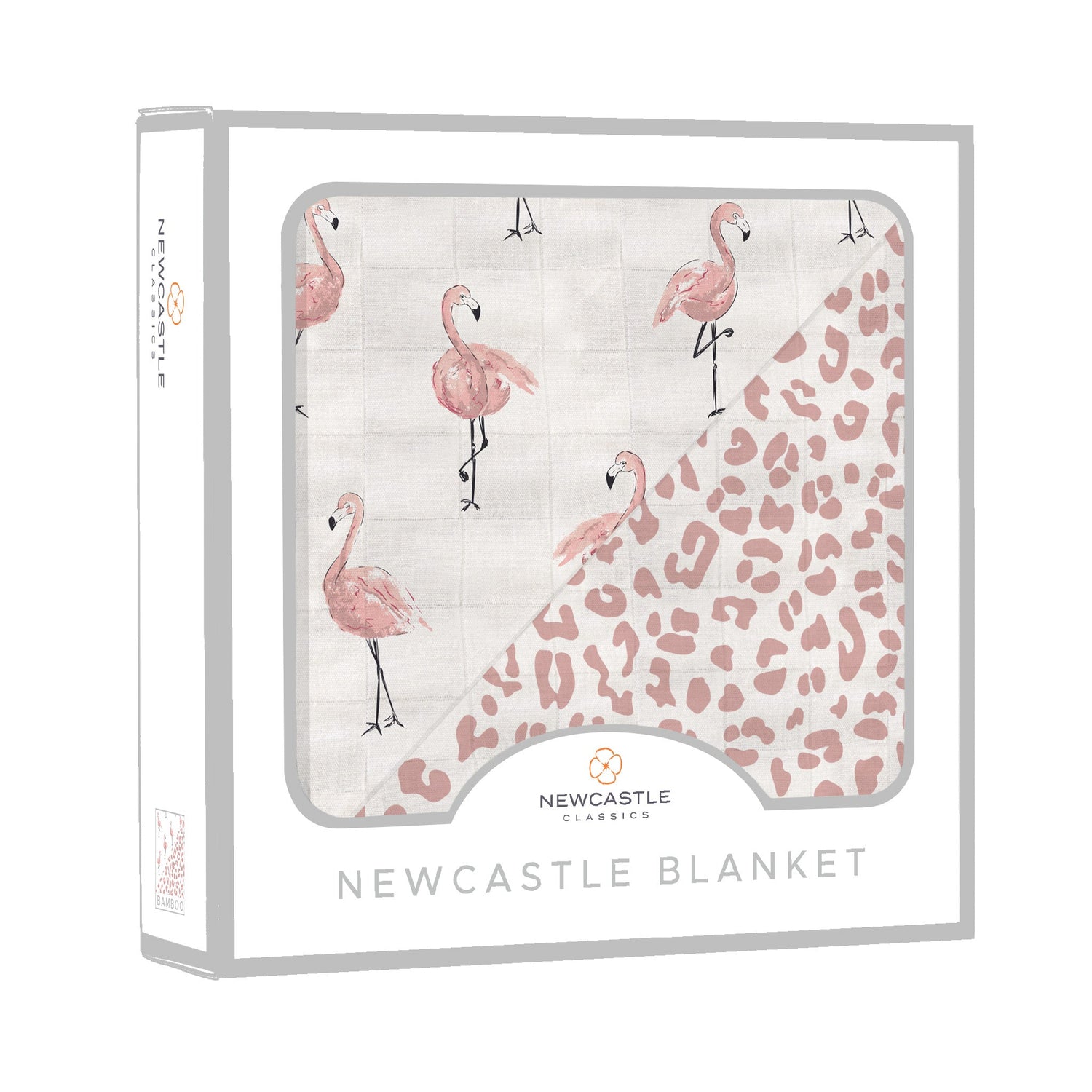 Newcastle Classics Dancing Flamingo Baby Blanket with Four Layer Softness for Infants - Baby & Toddler > Swaddling & Receiving Blankets > Receiving Blankets Bamboo Newcastle Blanket