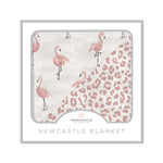 Newcastle Classics Dancing Flamingo Baby Blanket with Four Layer Softness for Infants - Baby & Toddler > Swaddling & Receiving Blankets > Receiving Blankets Bamboo Newcastle Blanket