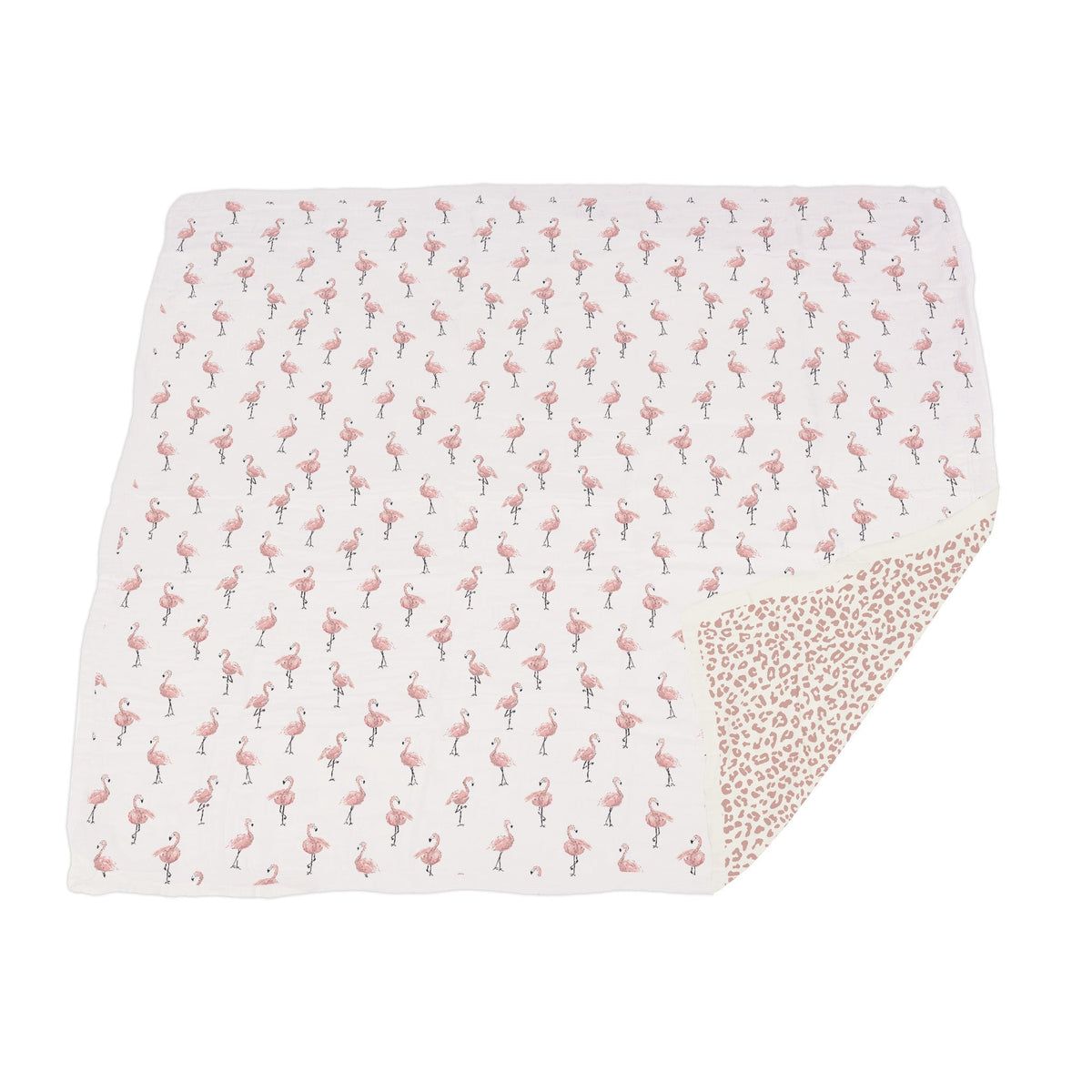 Newcastle Classics Dancing Flamingo and Little Leopard Newcastle Blanket