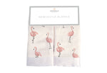 Newcastle Classics Dancing Flamingo Newcastle Blankie with Bamboo Muslin for Kids - Baby & Toddler > Swaddling & Receiving Blankets > Receiving Blankets Bamboo Security Blanket