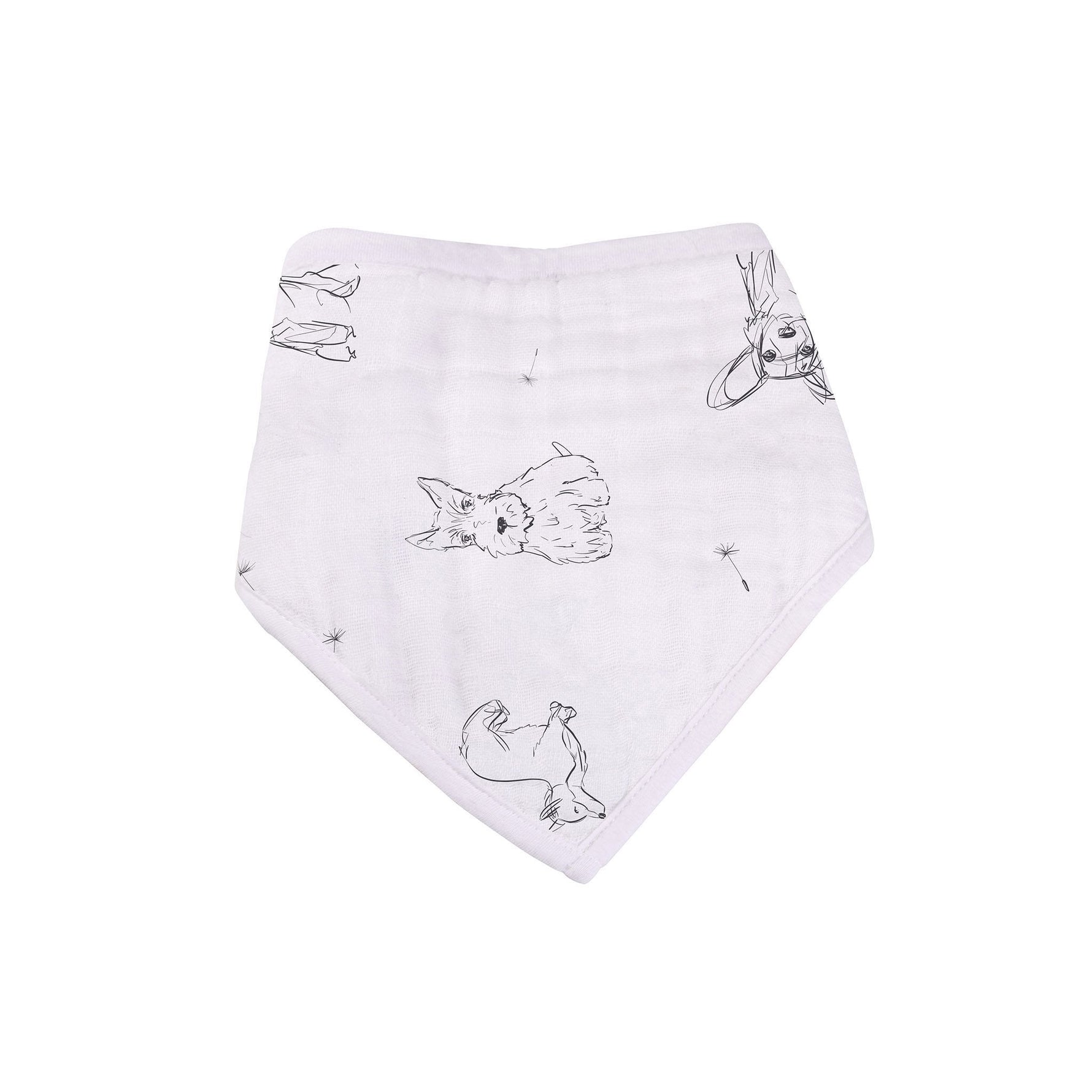 Newcastle Classics Dandelions Bamboo Bandana Bibs 4 Pack Soft Absorbent for Babies - Baby & Toddler > Nursing & Feeding > Bibs Bandana Bib