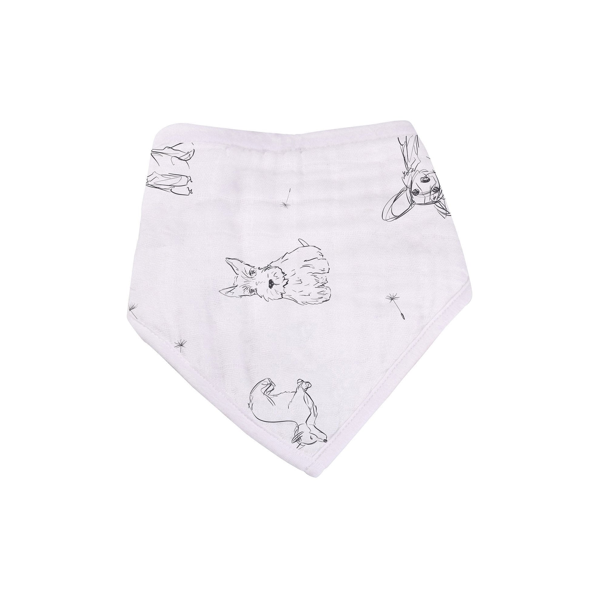 Dandelions Bamboo Bandana Bibs 4 Pack Soft Absorbent Muslin Teething Feeding Bibs Newcastle Classics