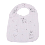 Newcastle Classics Dandelions Bamboo Muslin Bibs 3 Pack Soft Absorbent for Babies - 