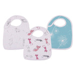 Newcastle Classics Dandelions Bamboo Muslin Bibs 3 Pack Soft Absorbent for Babies - Baby & Toddler > Nursing & Feeding > Bibs Snap Bib