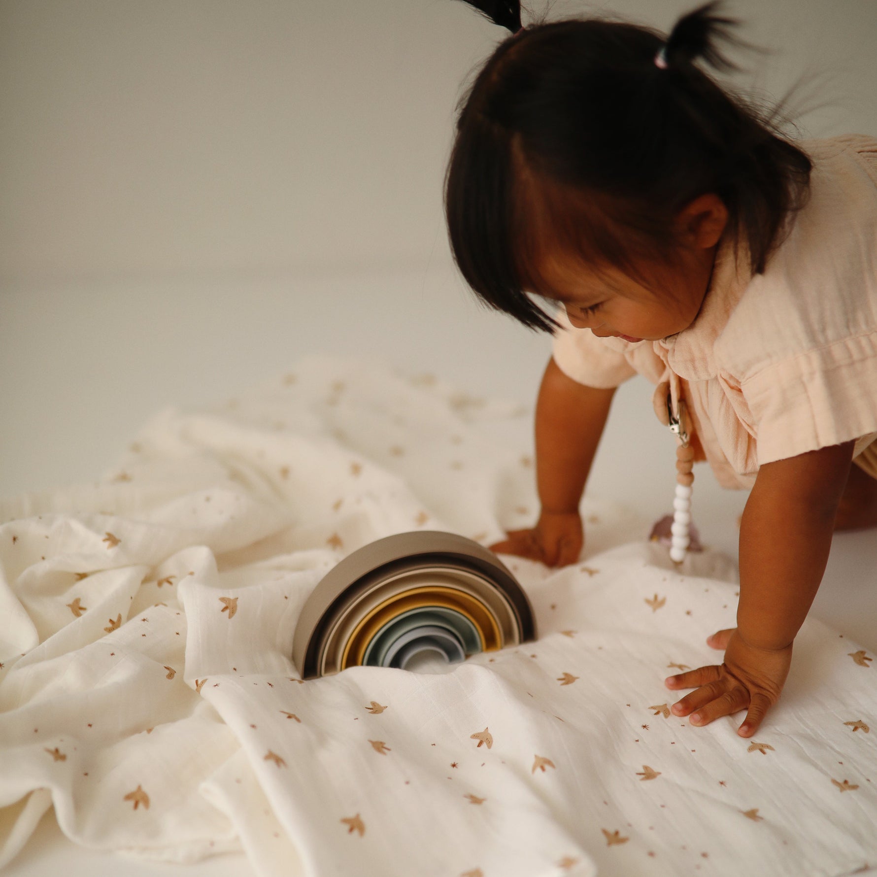 Organic Cotton Muslin Swaddle Blanket by Mushie