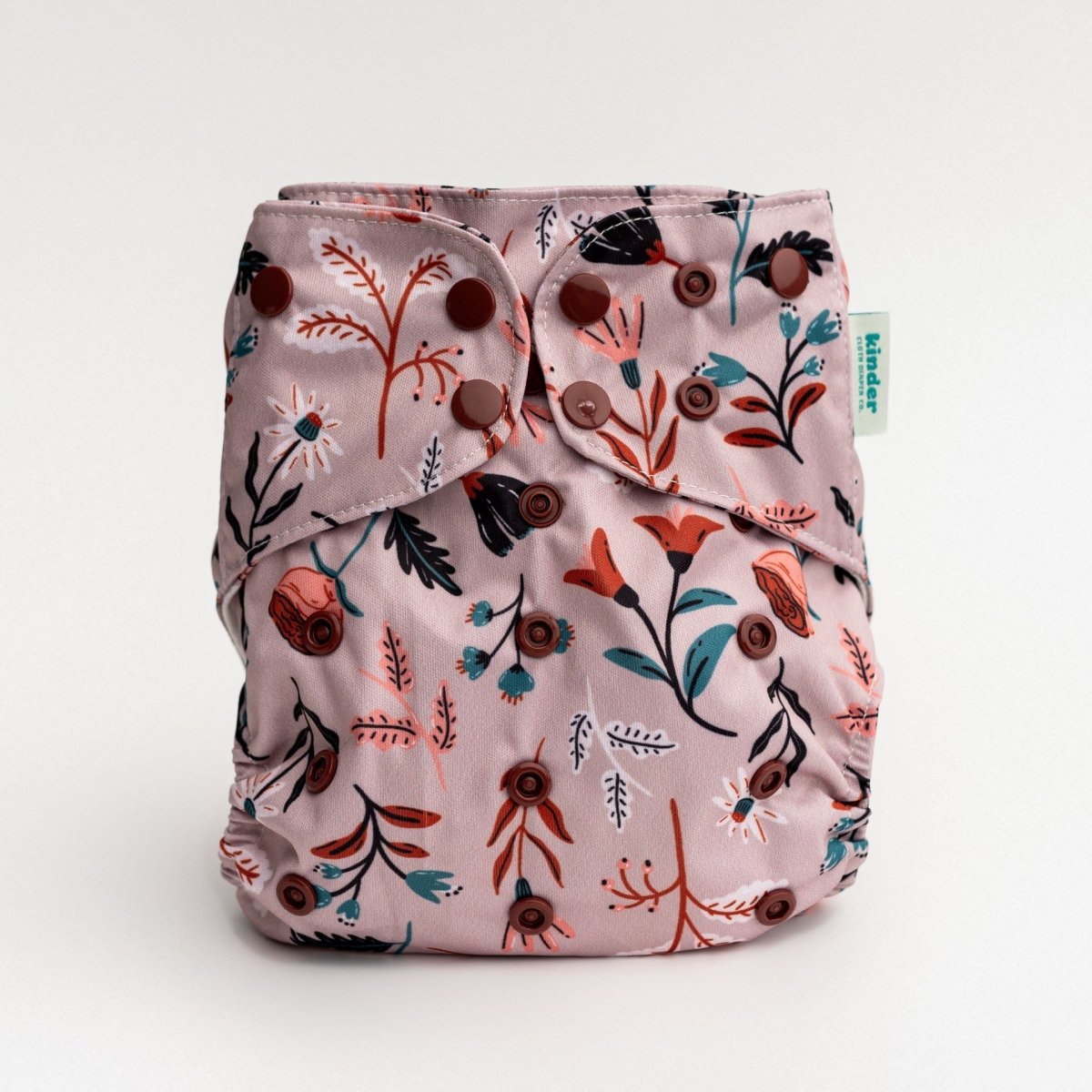 Floral: Essentials Pocket Cloth Diaper with Athletic Wicking Jersey, Grows with your Baby - Everetts Place Boutique -