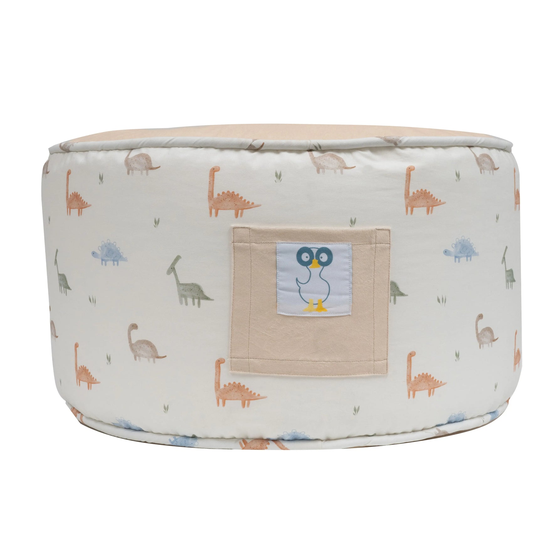 Goosewaddle® | Newborn Baby Blankets Toys Teethers Bibs & More Darby Dinosaur Pouf with Cozy Design for Toddlers Room Decor - Furniture > Baby & Toddler Furniture Pouf