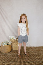 Mebie Baby Dark Blue Gingham Shorts for Baby Summer Playtime Fun - 