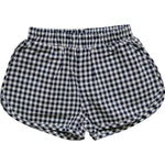 Mebie Baby Dark Blue Gingham Shorts for Baby Summer Playtime Fun - 