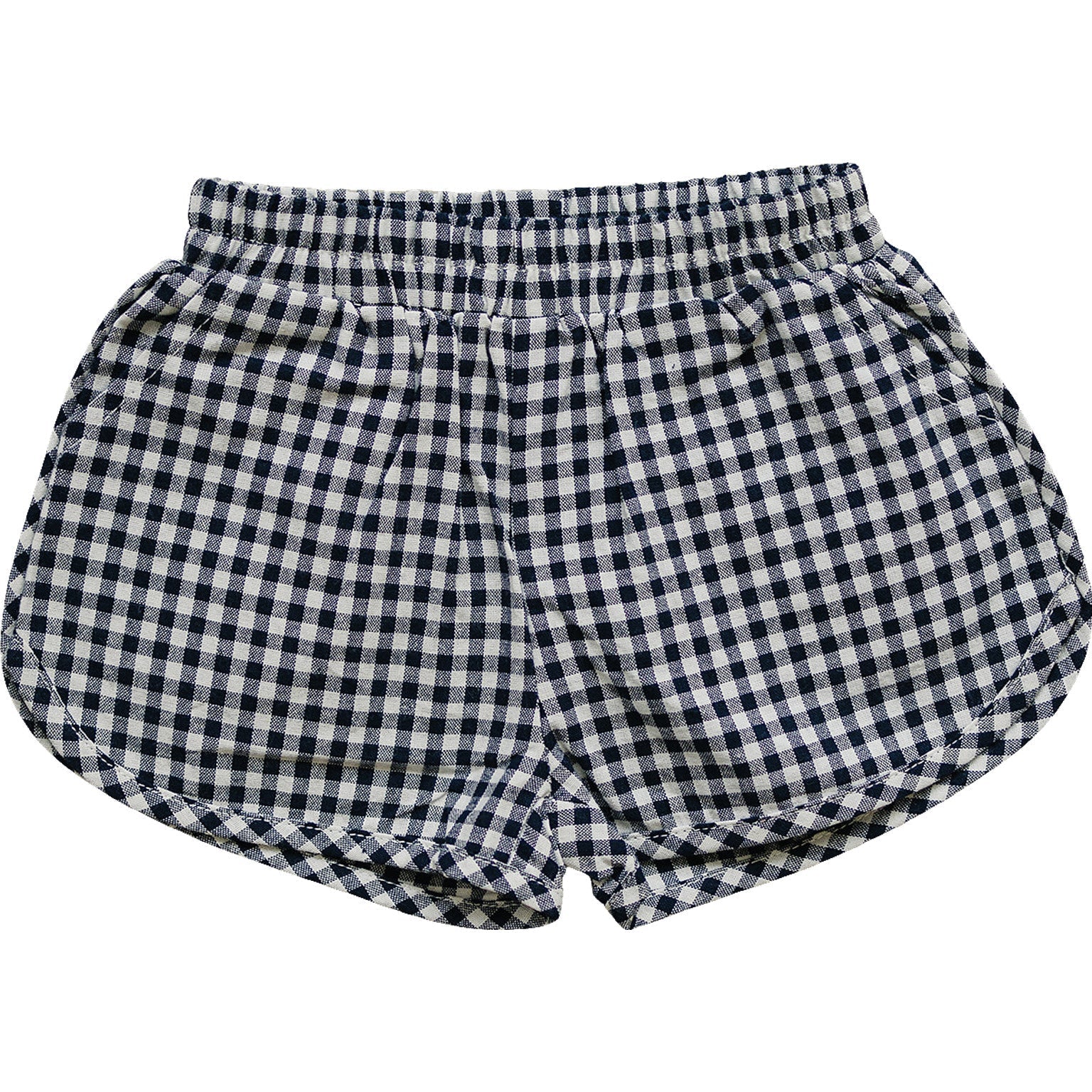 Mebie Baby Dark Blue Gingham Shorts for Baby Summer Playtime Fun - 