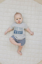 Mebie Baby Dark Blue Gingham Shorts for Baby Summer Playtime Fun - 