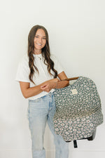 Mebie Baby Dark Green Daisy Bamboo Multi - Use Cover - 