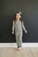 Mebie Baby Dark Green Daisy Ribbed Bamboo Cozy Set - 