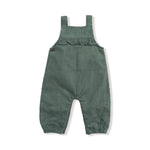 Angel Dear Dark Ivy - Yoke Ruffle Overall - 