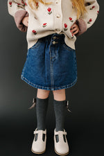 Mebie Baby Dark Wash Denim Skirt - 