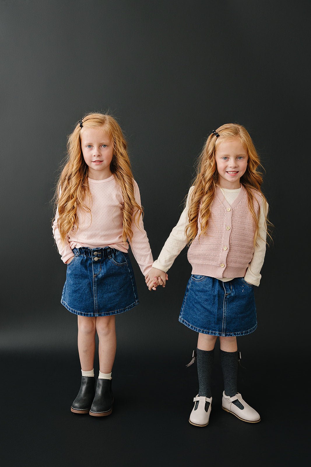 Mebie Baby Dark Wash Denim Skirt - 