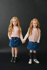 Mebie Baby Dark Wash Denim Skirt - 