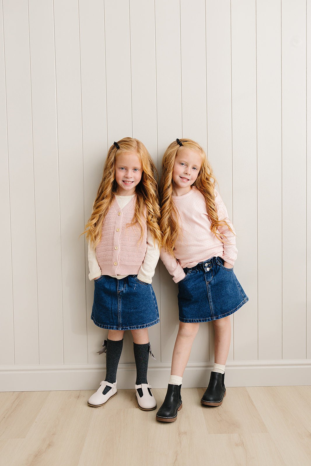 Mebie Baby Dark Wash Denim Skirt - 