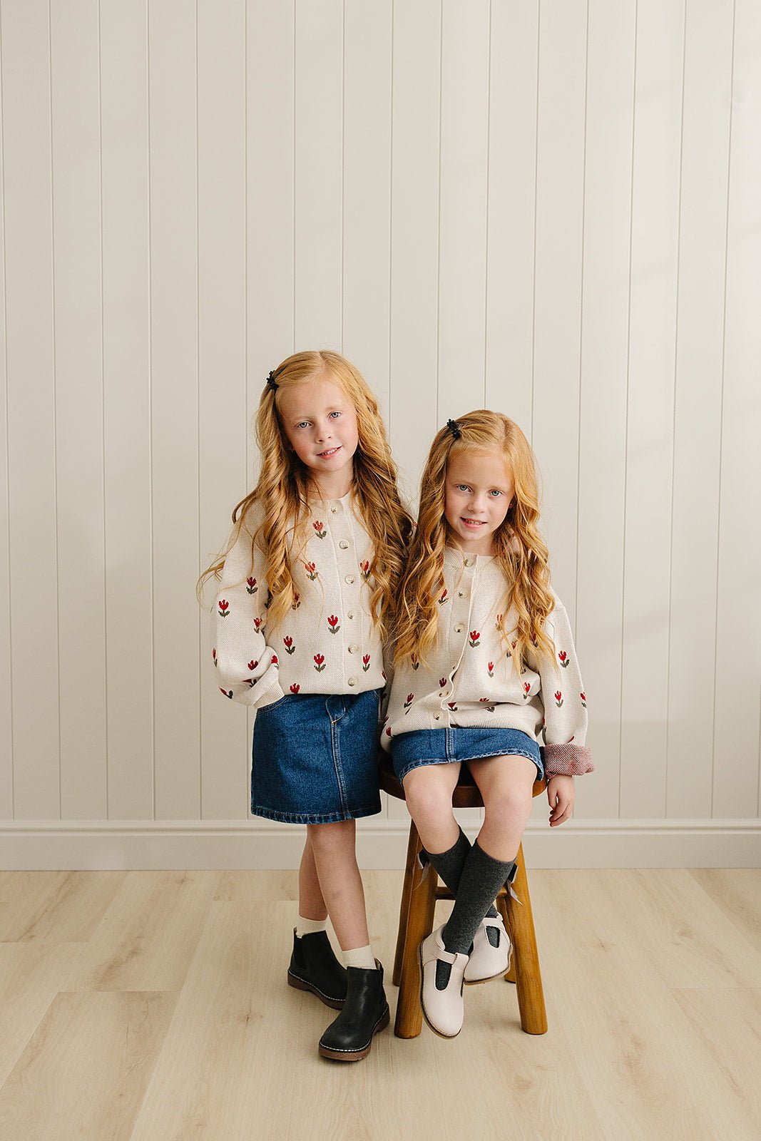Mebie Baby Dark Wash Denim Skirt - 
