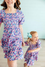 Mila & Rose ® Darling Daisies Smocked Ruffle Dress - 