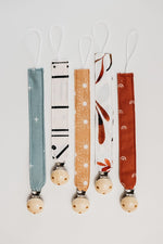 Little Mae & Co Dash Pacifier Clip Modern Print Baby Accessory Fabric Clip - Everetts Place Boutique - 