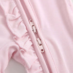 Luxie Charm Dawn Ruffled Zippered Baby Romper - Everetts Place Boutique - 