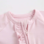 Luxie Charm Dawn Ruffled Zippered Baby Romper - Everetts Place Boutique - 