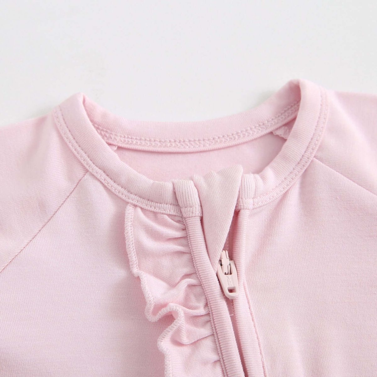 Luxie Charm Dawn Ruffled Zippered Baby Romper - Everetts Place Boutique - 