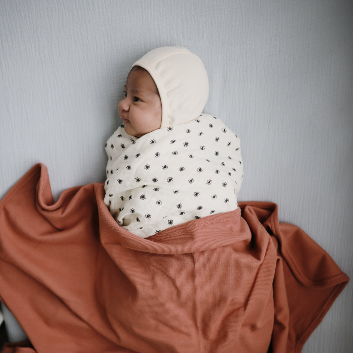 Organic Cotton Muslin Swaddle Blanket by Mushie