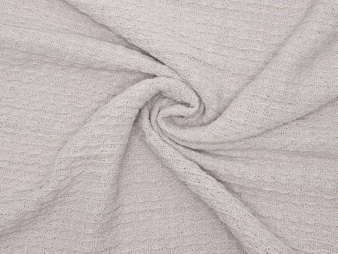 Crover 100% cotton waffle baby blanket for swaddling and stroller coverage.