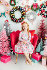 Mila & Rose ® Dear Santa L/S Pocket Twirl Dress - 